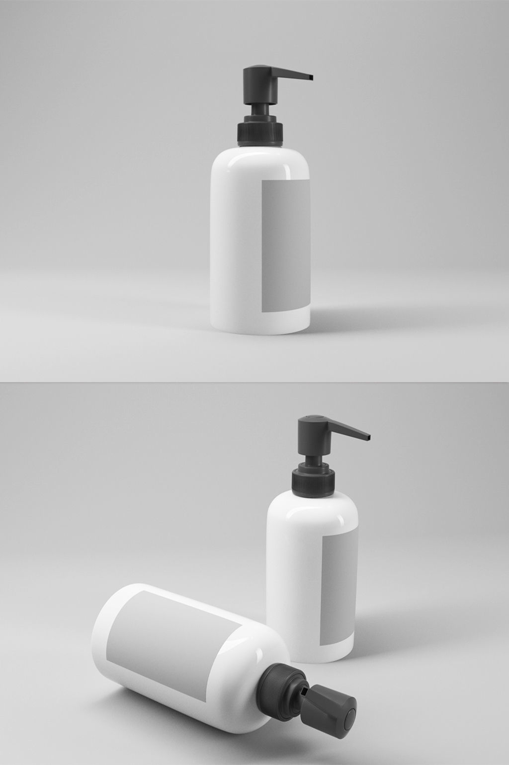 Cosmetic bottles Free 3D model_1
