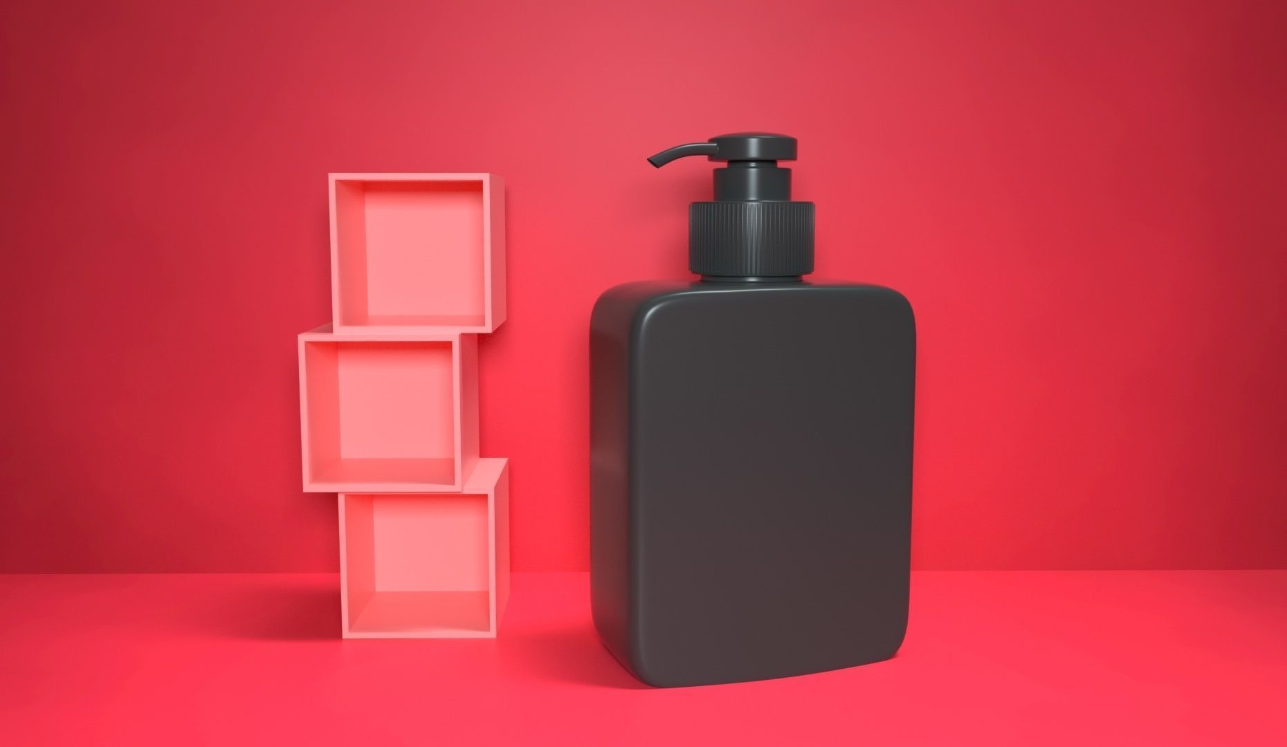 Cosmetic bottles Free 3D model_1