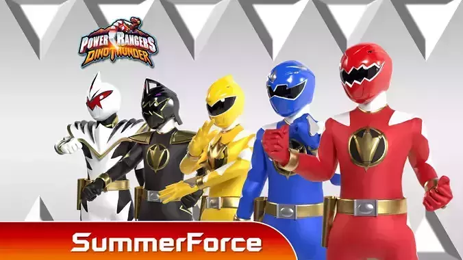 Power Rangers Dino Thunder 3D Model Collection