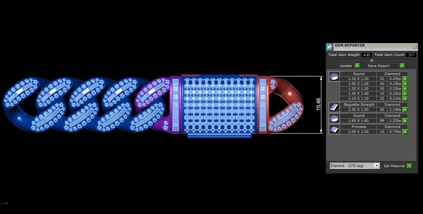 LOCK BOX CUBAN LINK CHAIN FOR BRACELETS OR NECKLACE 3D print model_4