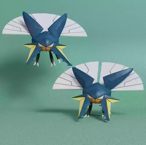 Pokemon - Vikavolt with 2 poses 3D print model