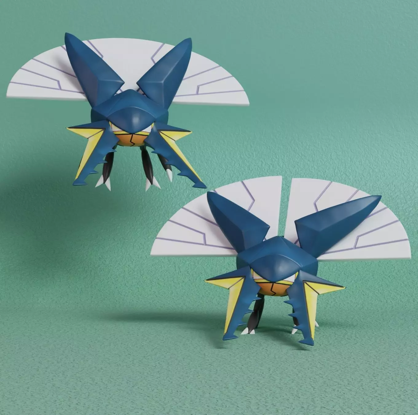 Pokemon - Vikavolt with 2 poses 3D print model_0