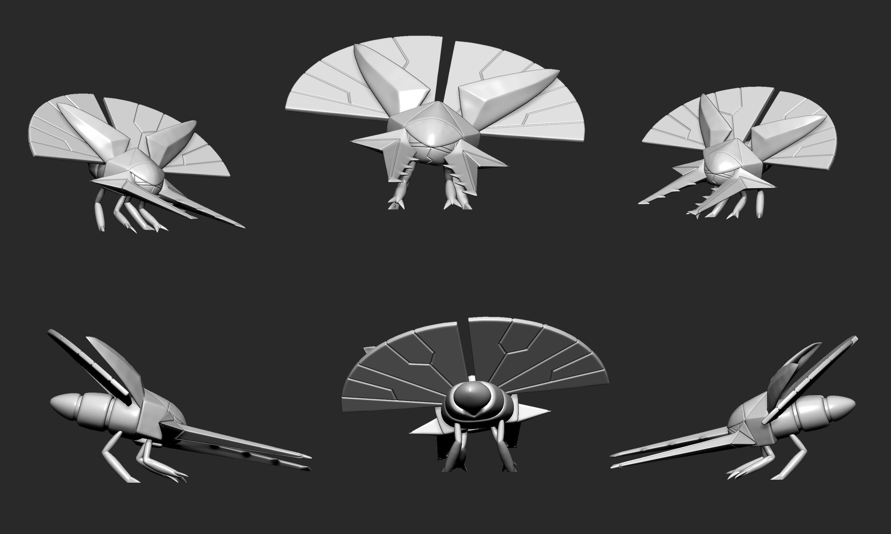 Pokemon - Vikavolt with 2 poses 3D print model_3