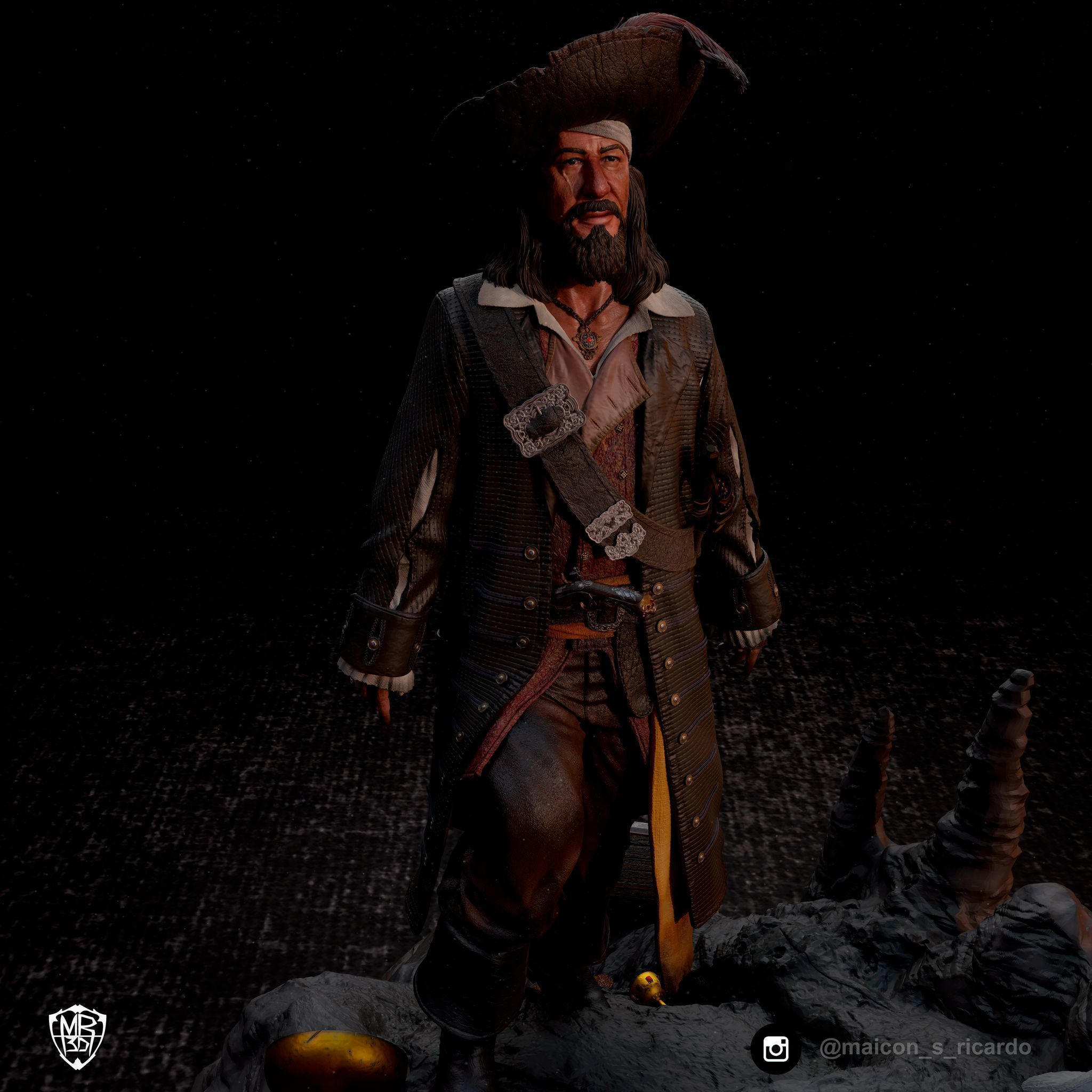 Pirates of the Caribbean Diorama 3D print model_10