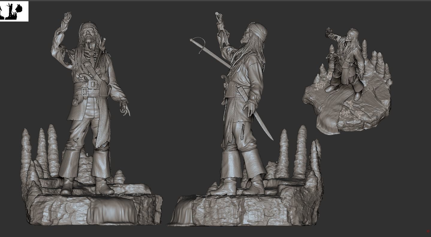 Pirates of the Caribbean Diorama 3D print model_11