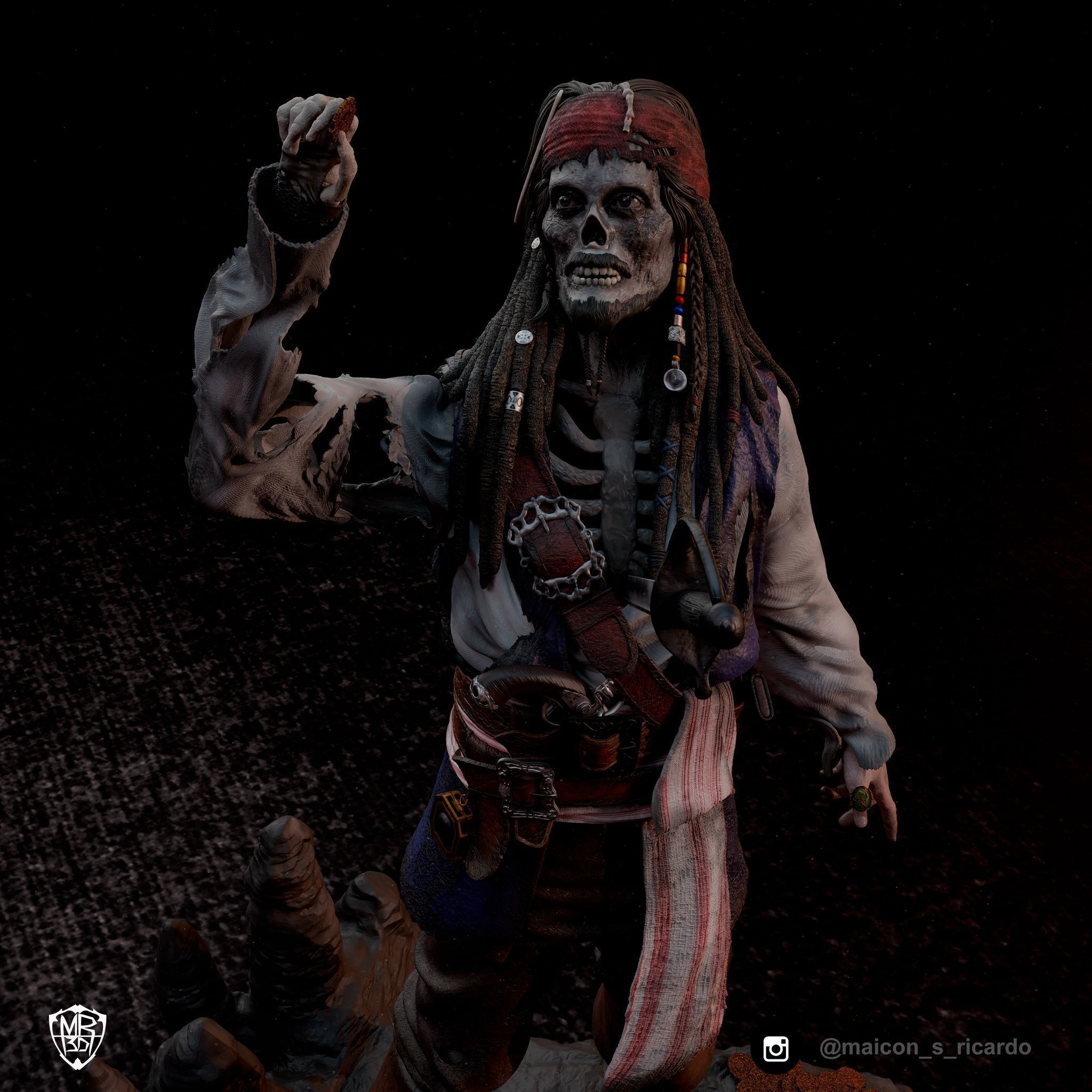 Pirates of the Caribbean Diorama 3D print model_7