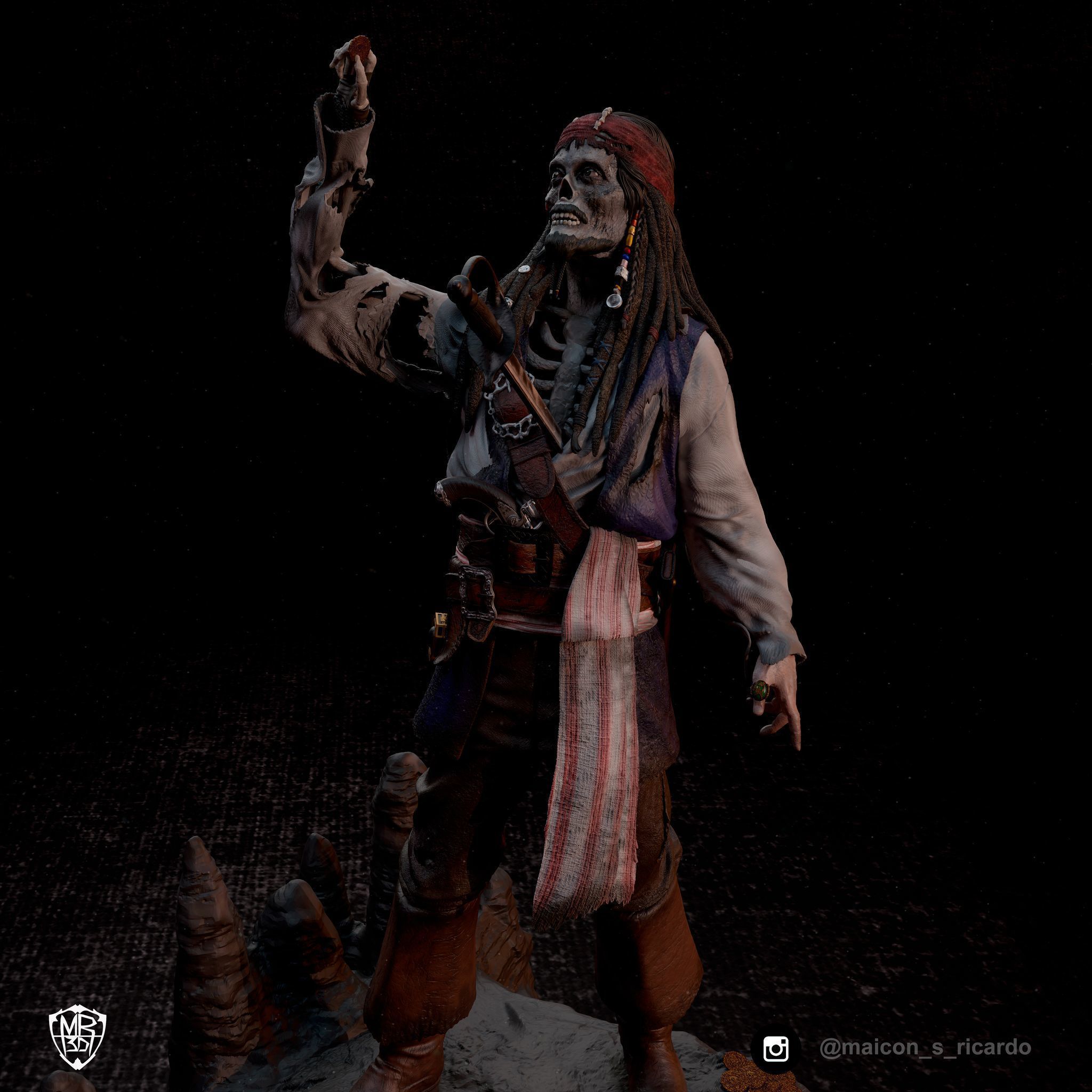 Pirates of the Caribbean Diorama 3D print model_9