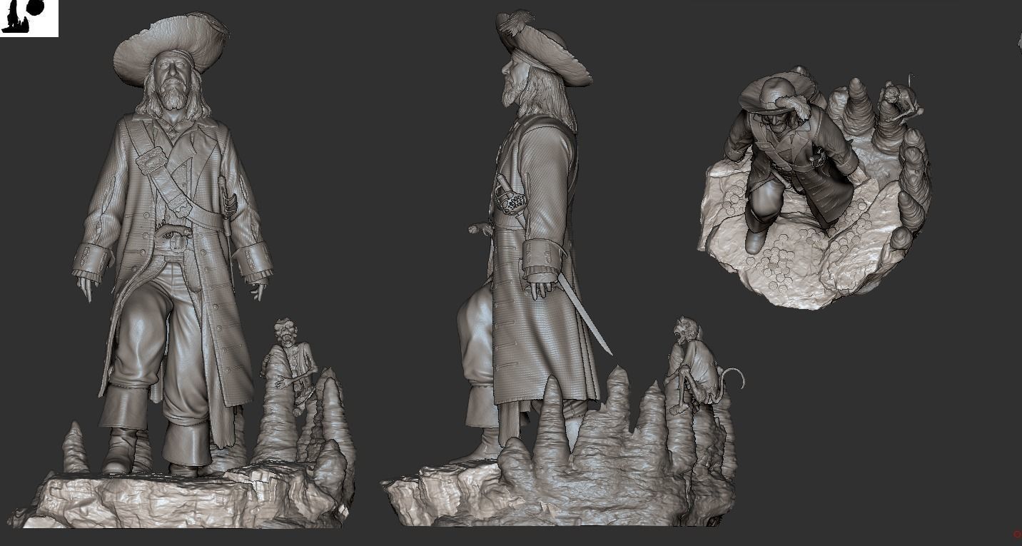 Pirates of the Caribbean Diorama 3D print model_12