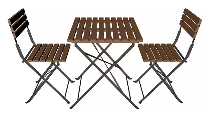 French Cafe Folding Table and Chairs