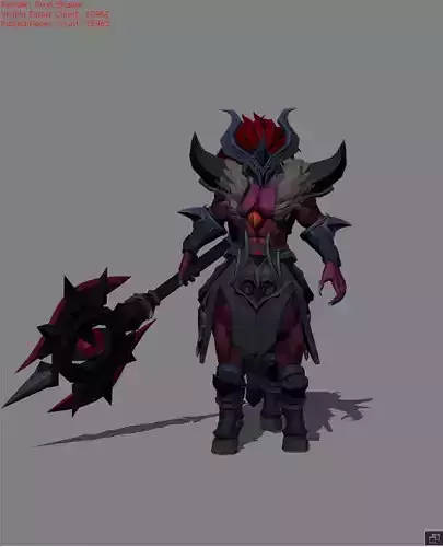 Hylos Phantom Seer Skin Low-poly 3D model