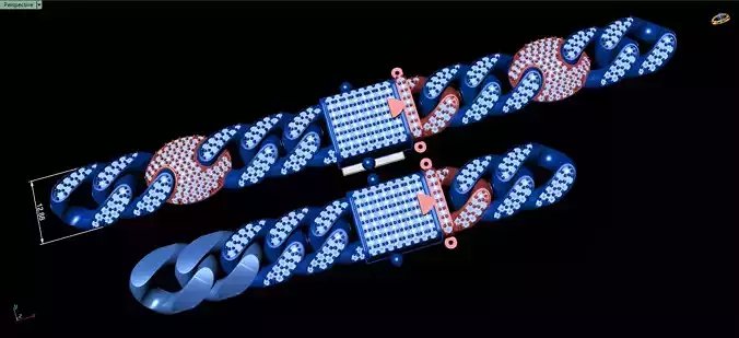 LOCK BOX CUBAN LINK CHAIN FOR BRACELETS OR NECKLACE