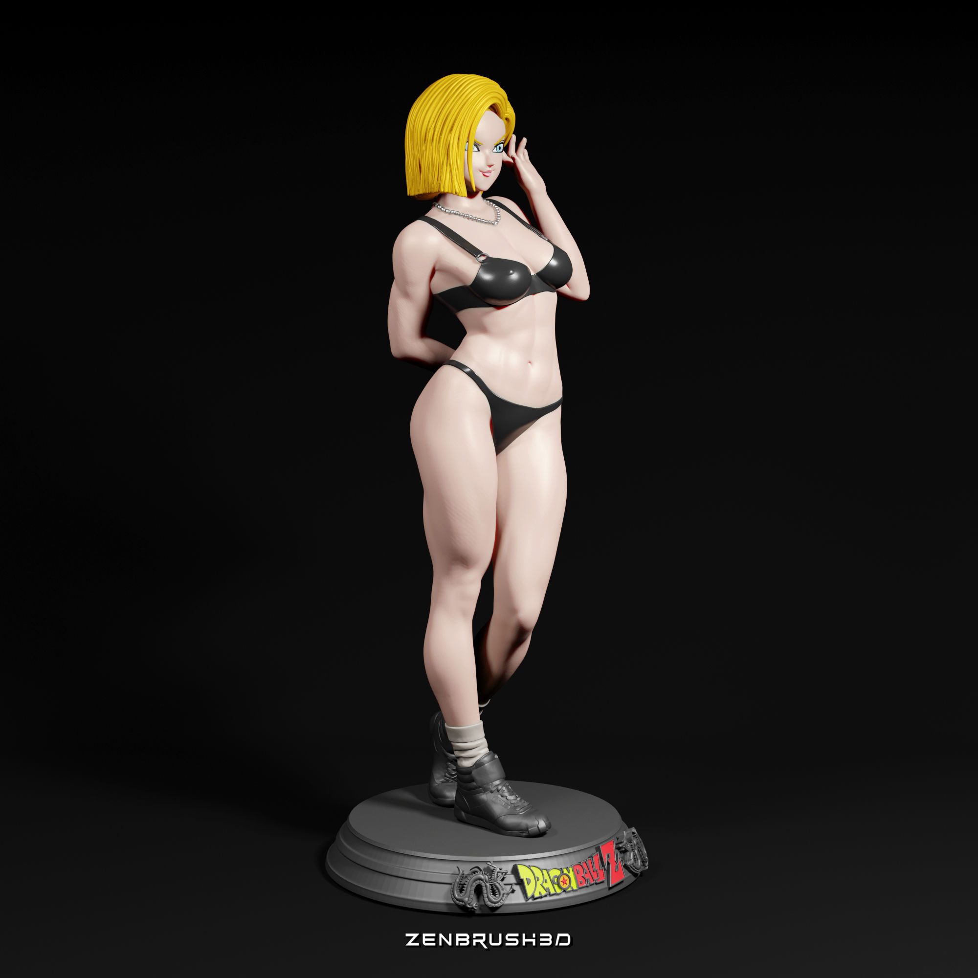 ANDROIDE 18 - DBZ - OUTFIT BIKINi - NSFW 3D print model_1