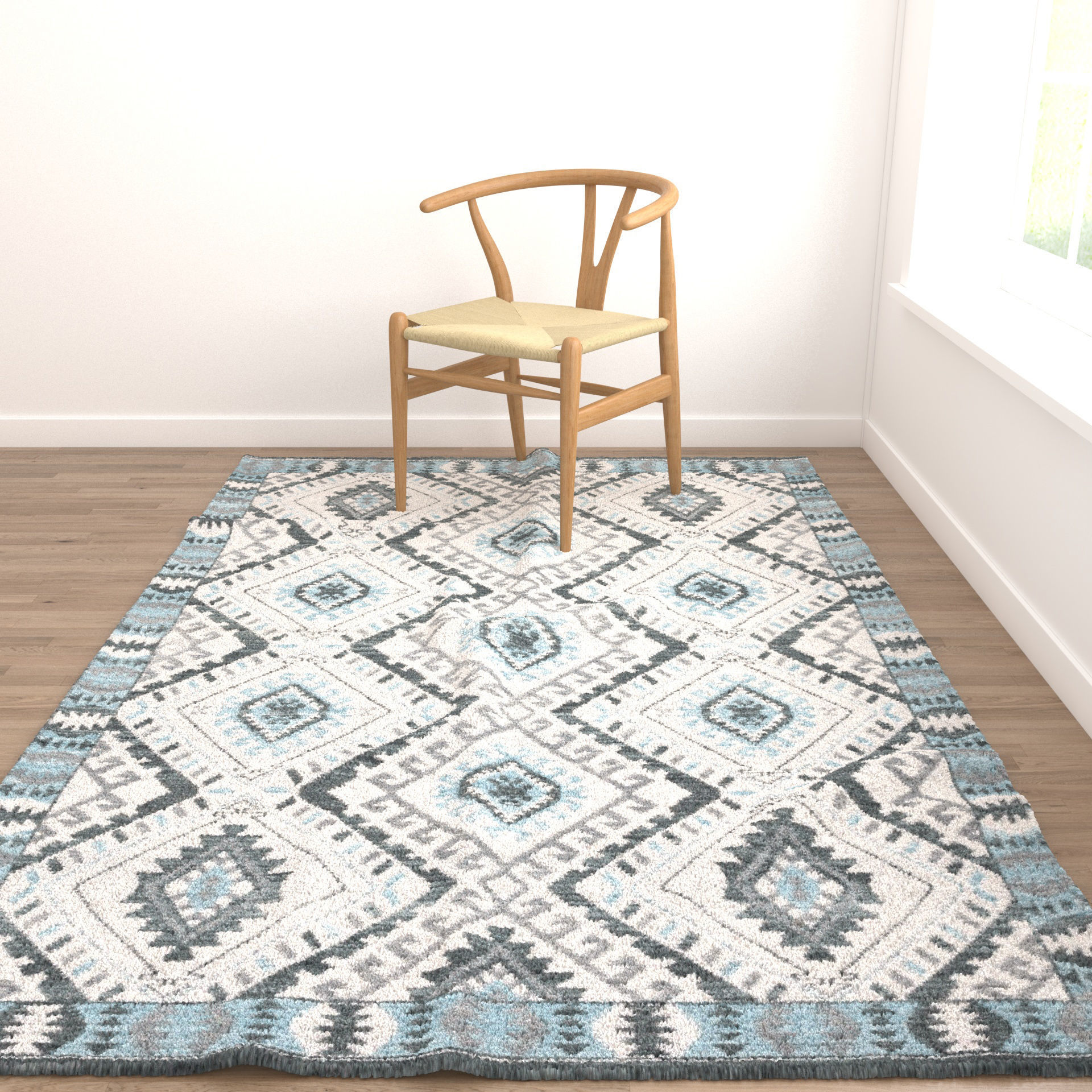 Rugs No 931 Low-poly 3D model_3