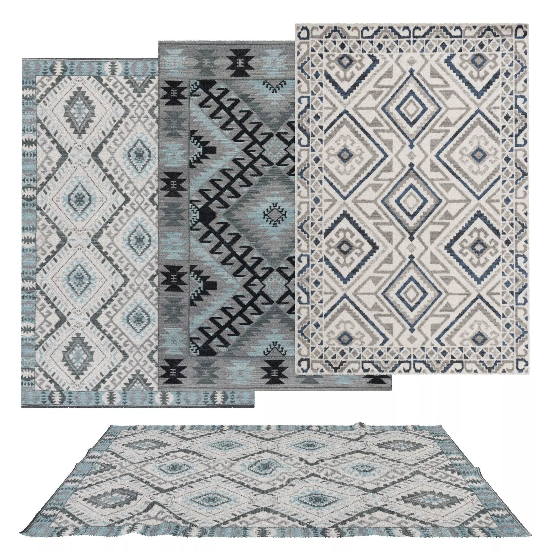 Rugs No 931 Low-poly 3D model_0