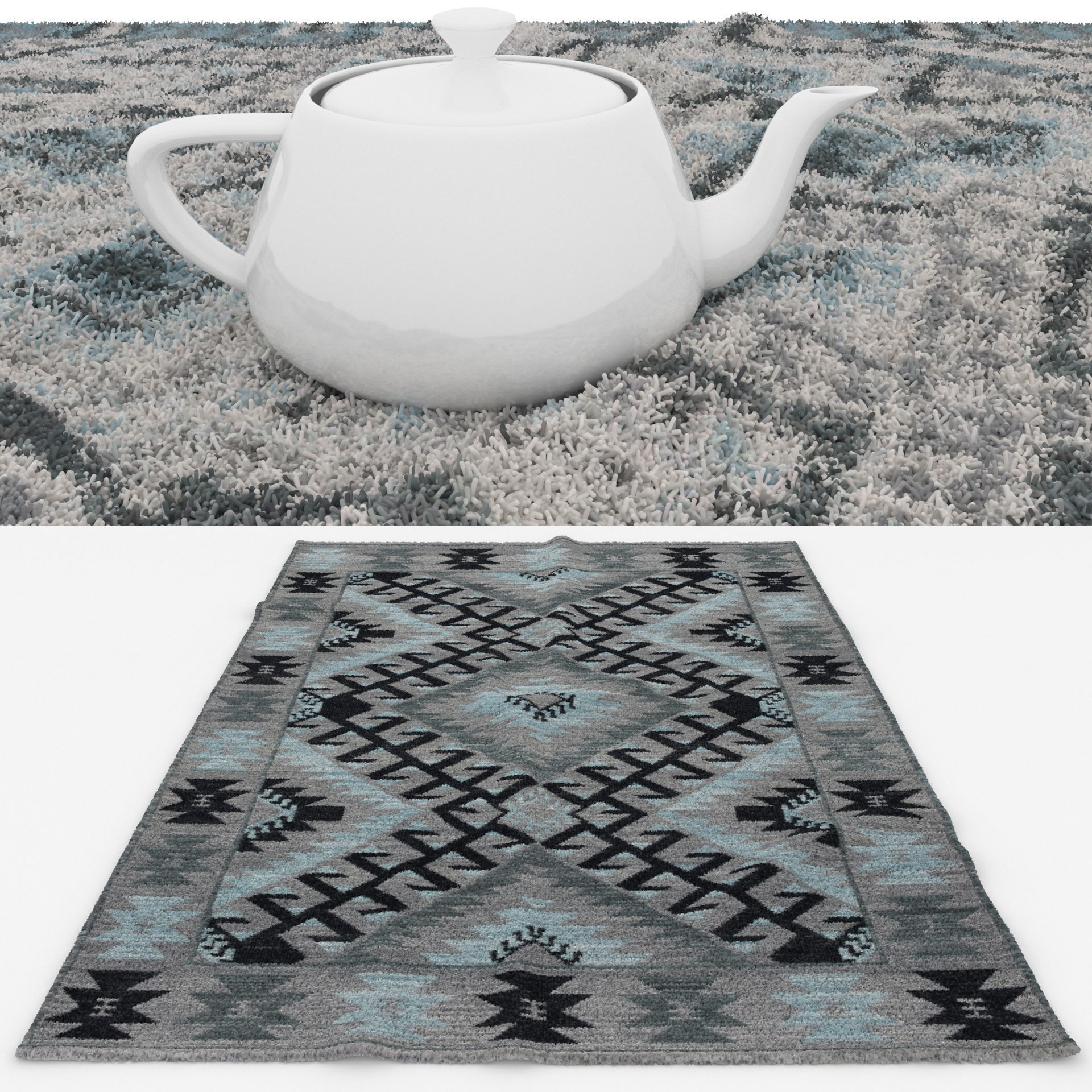 Rugs No 931 Low-poly 3D model_1