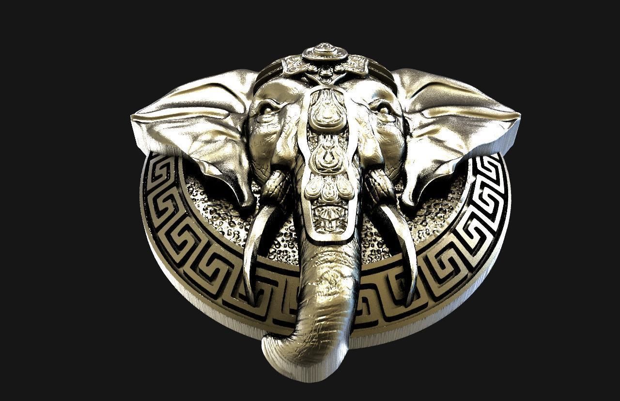 ELEPHANT PENDANT 3D print model_3