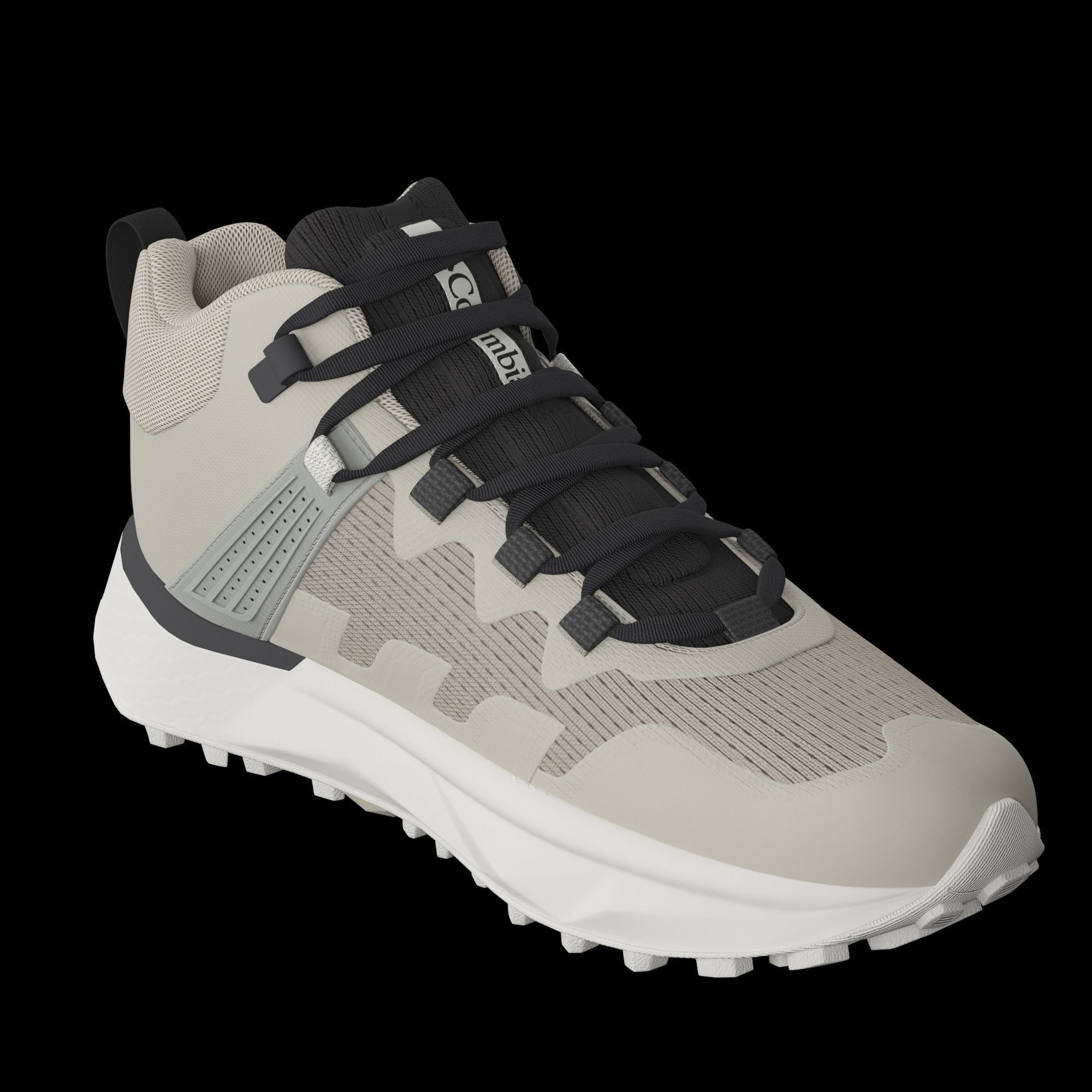 Hikings Shoes  Low-poly 3D model_2