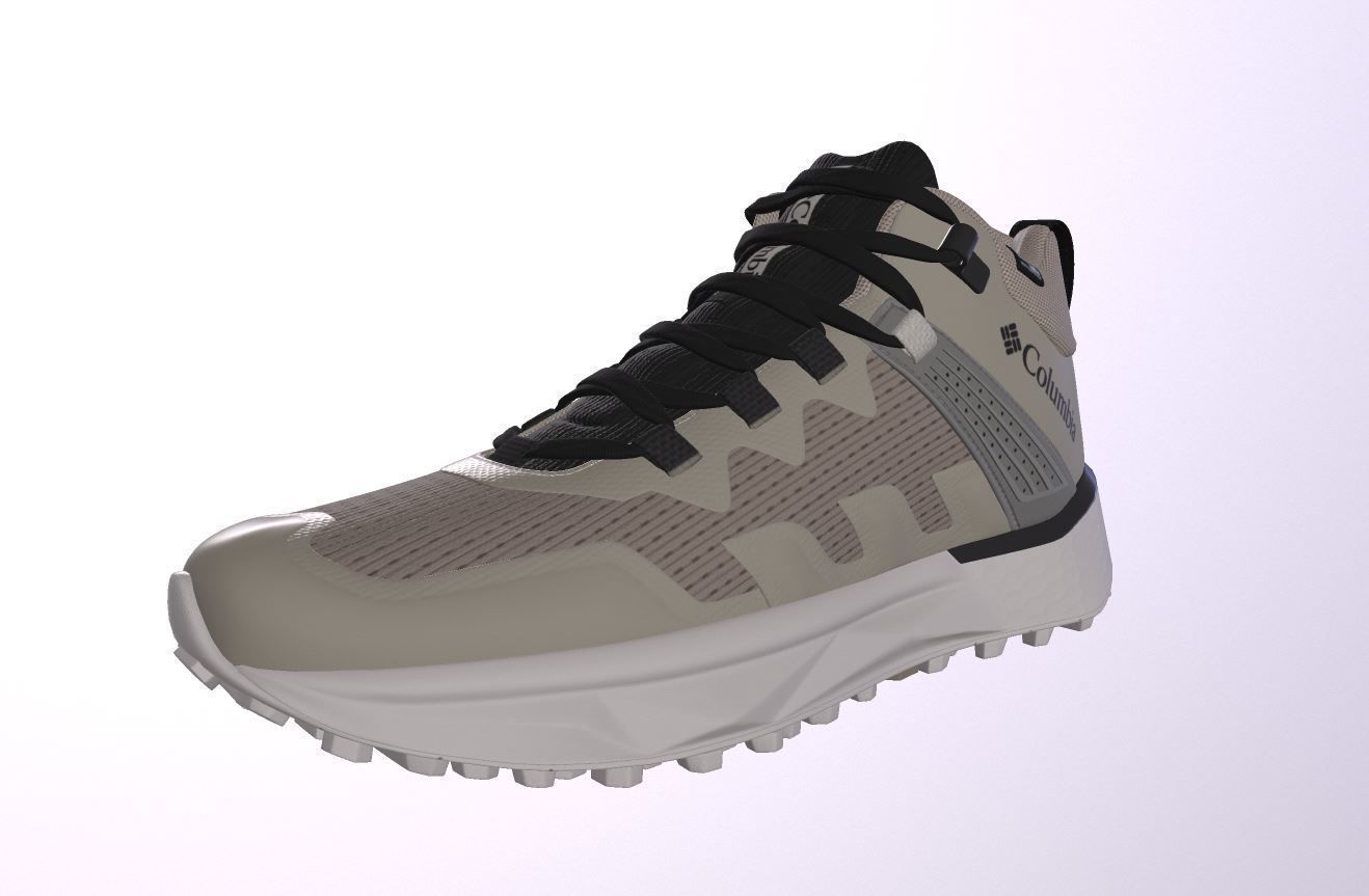 Hikings Shoes  Low-poly 3D model_4