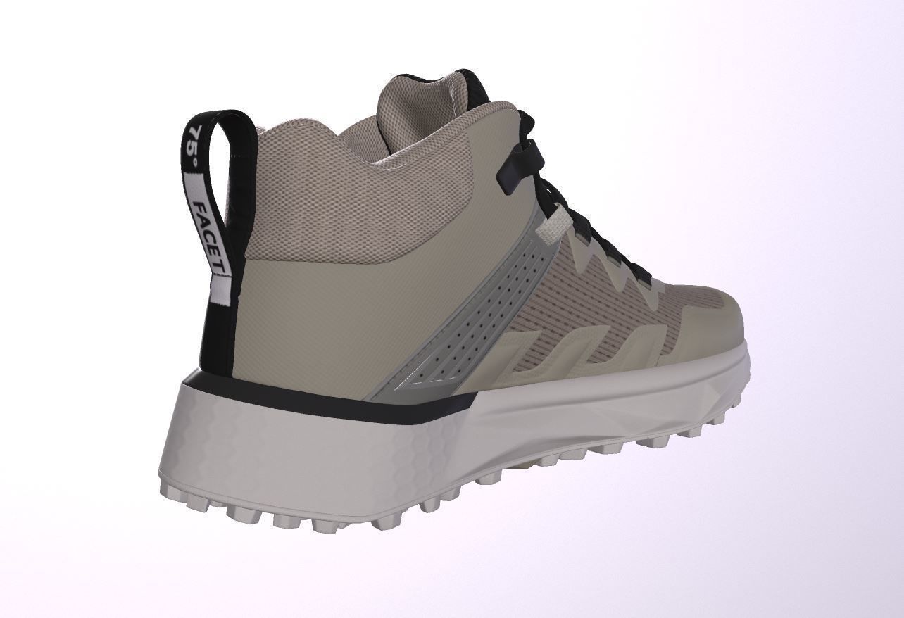 Hikings Shoes  Low-poly 3D model_6