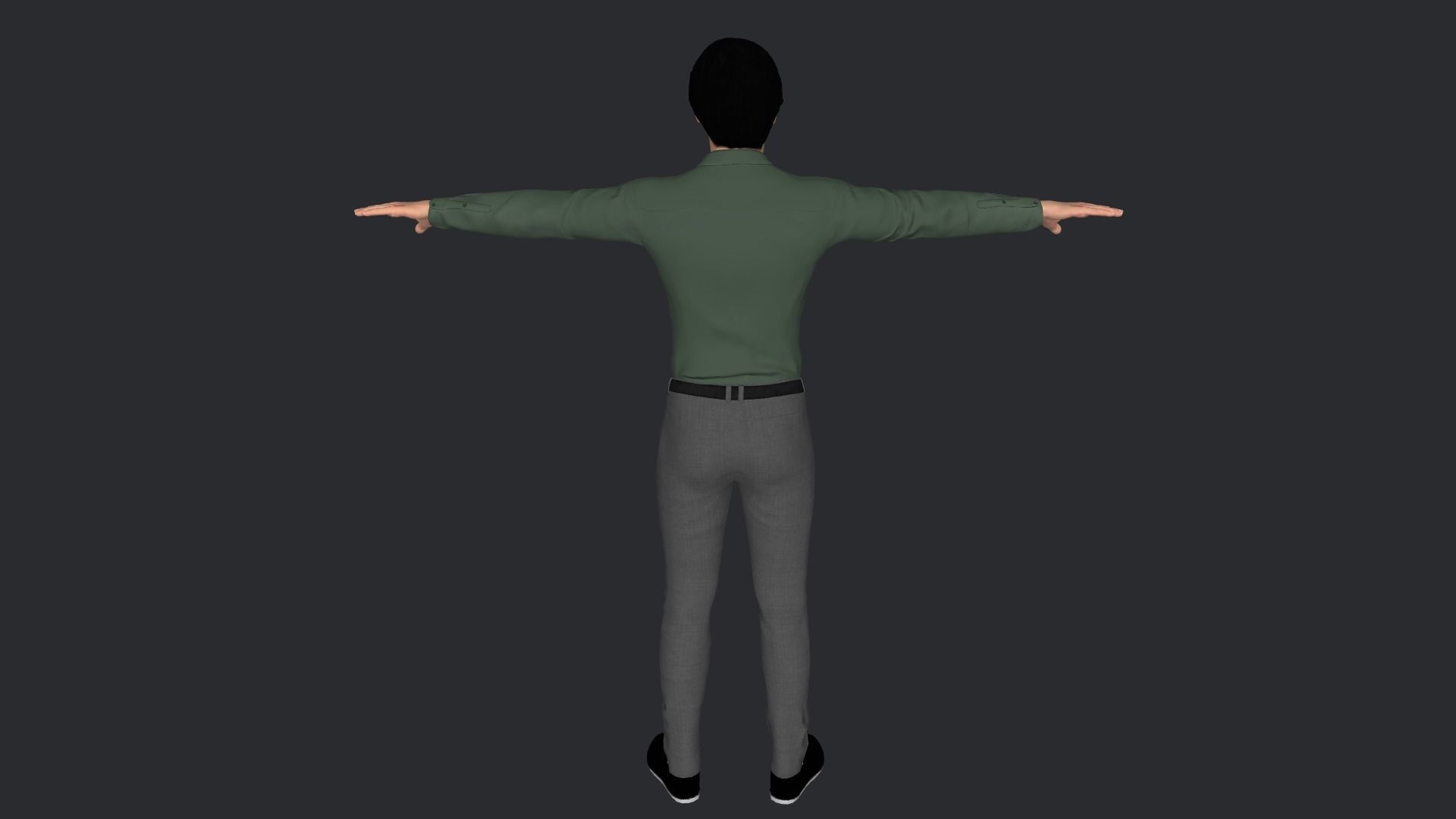 Neo Keanu Reeves from Matrix Hyper Realistic Rigged Character 3D model_4