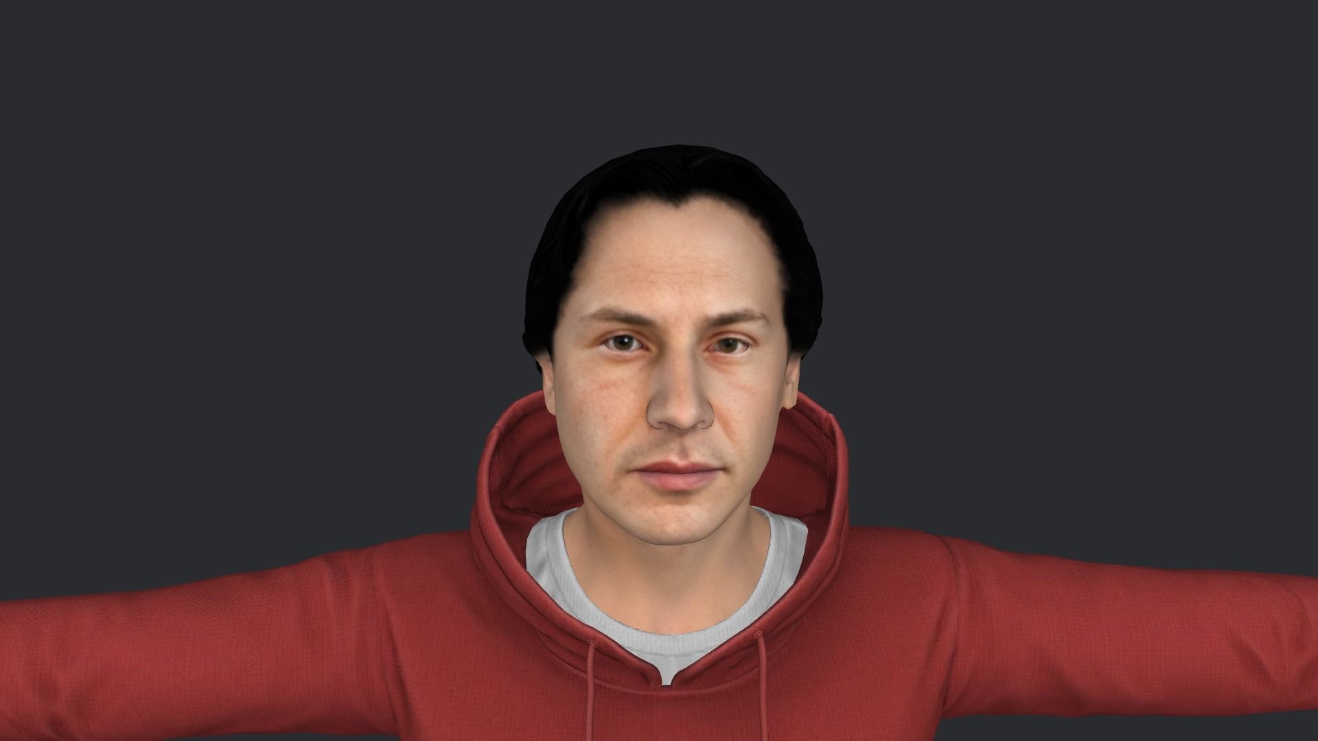 Neo Keanu Reeves from Matrix Hyper Realistic Rigged Character 3D model_10