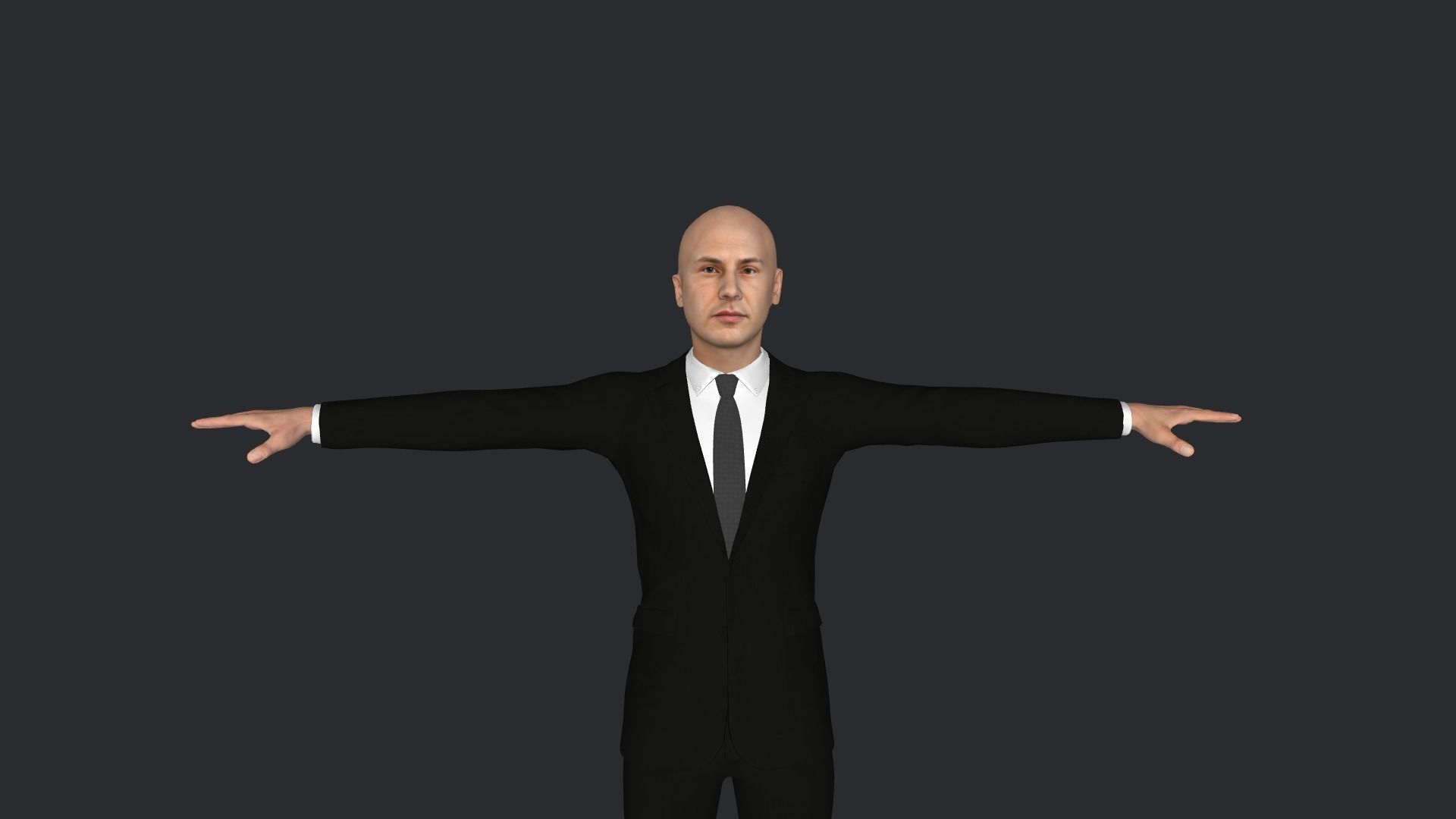 Neo Keanu Reeves from Matrix Hyper Realistic Rigged Character 3D model_22