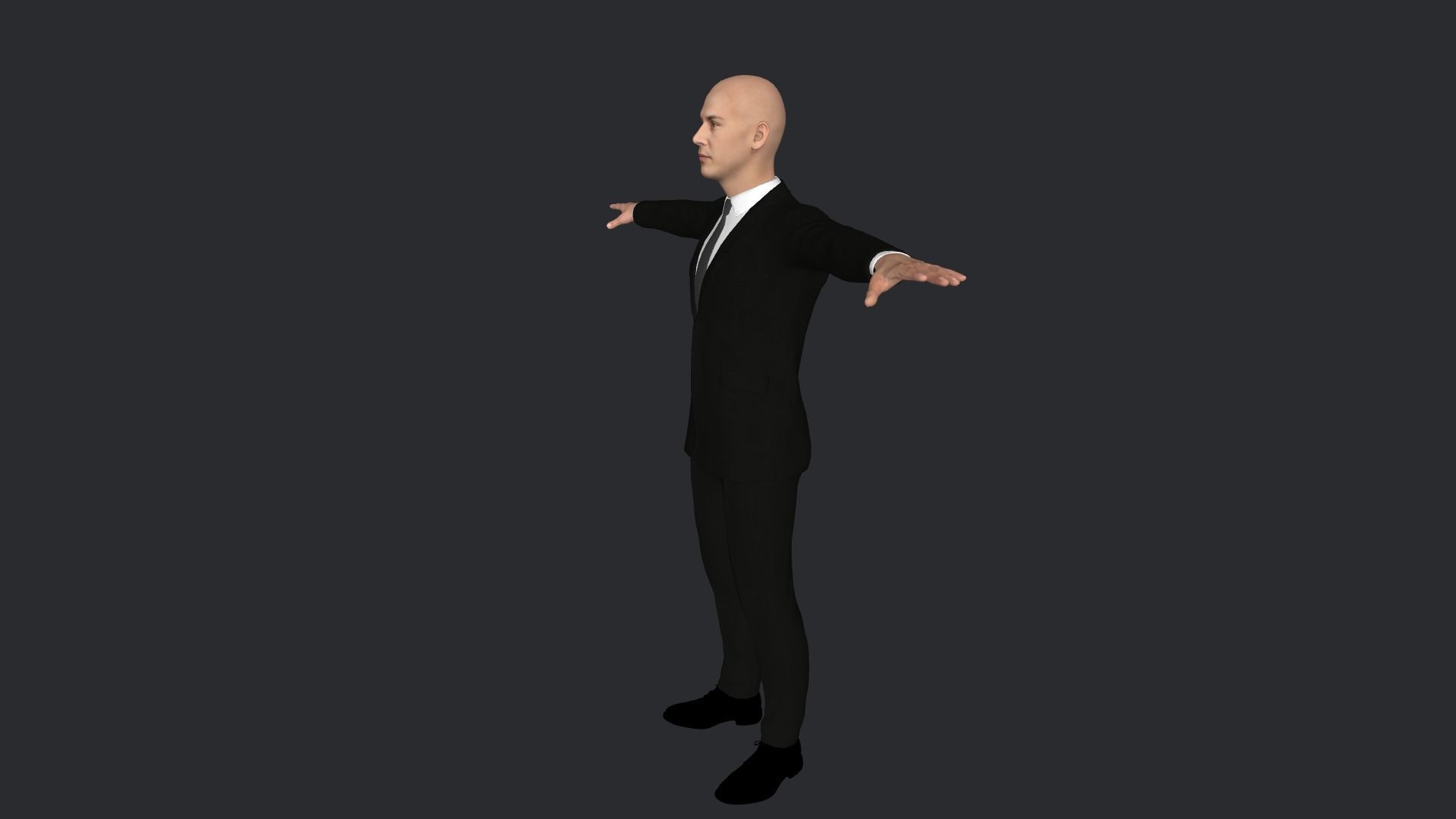 Neo Keanu Reeves from Matrix Hyper Realistic Rigged Character 3D model_25