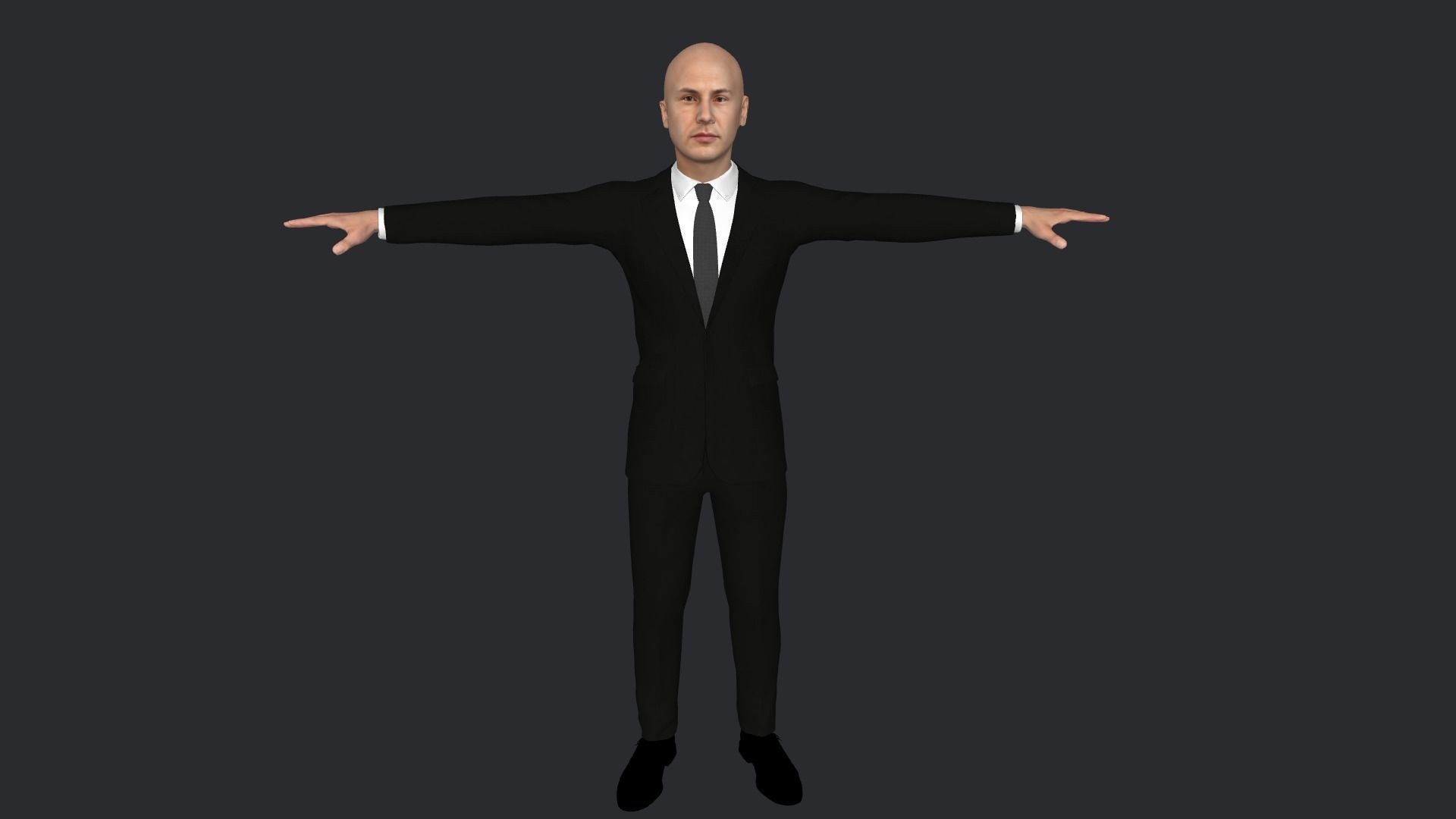 Neo Keanu Reeves from Matrix Hyper Realistic Rigged Character 3D model_24