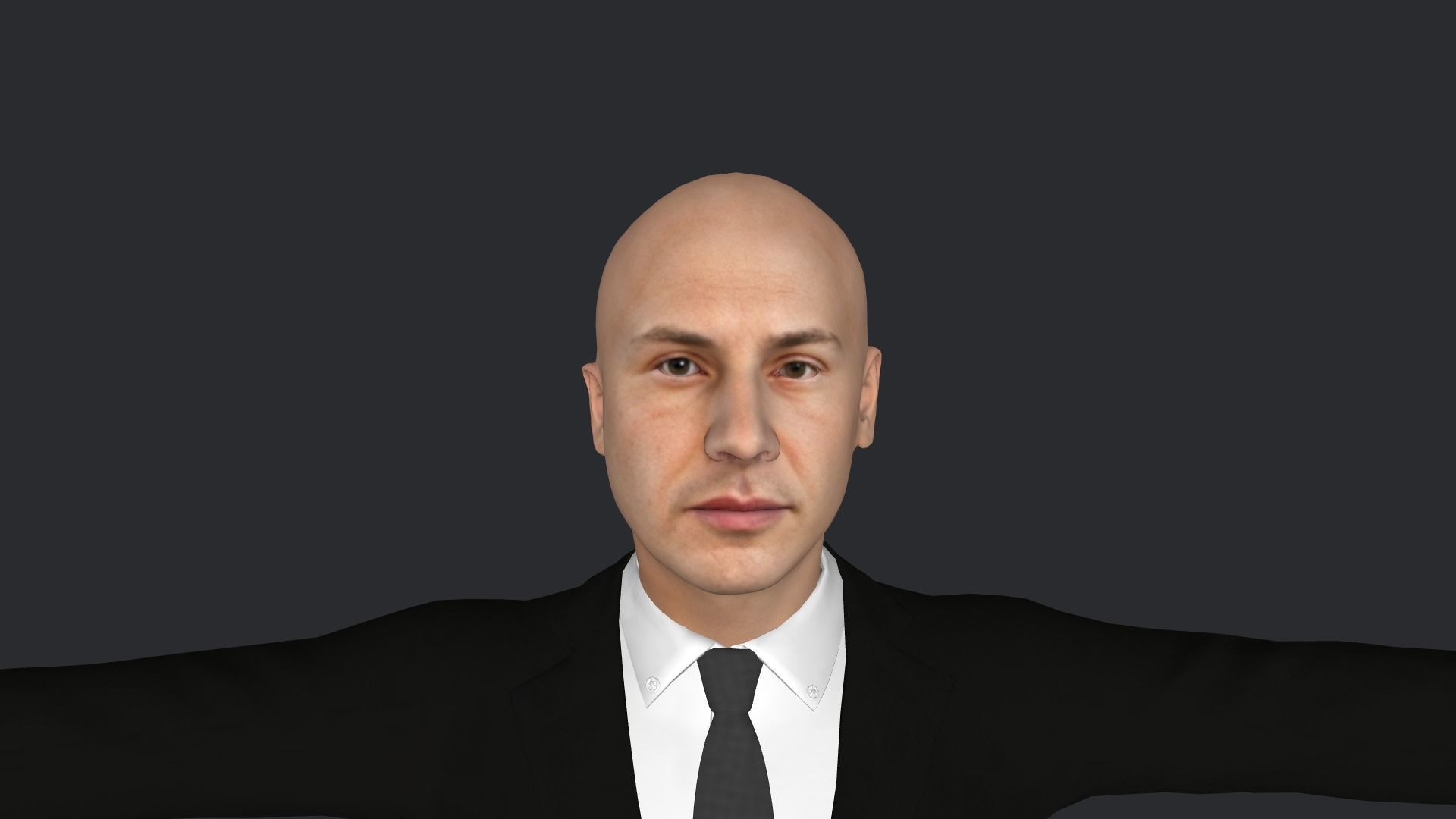 Neo Keanu Reeves from Matrix Hyper Realistic Rigged Character 3D model_21