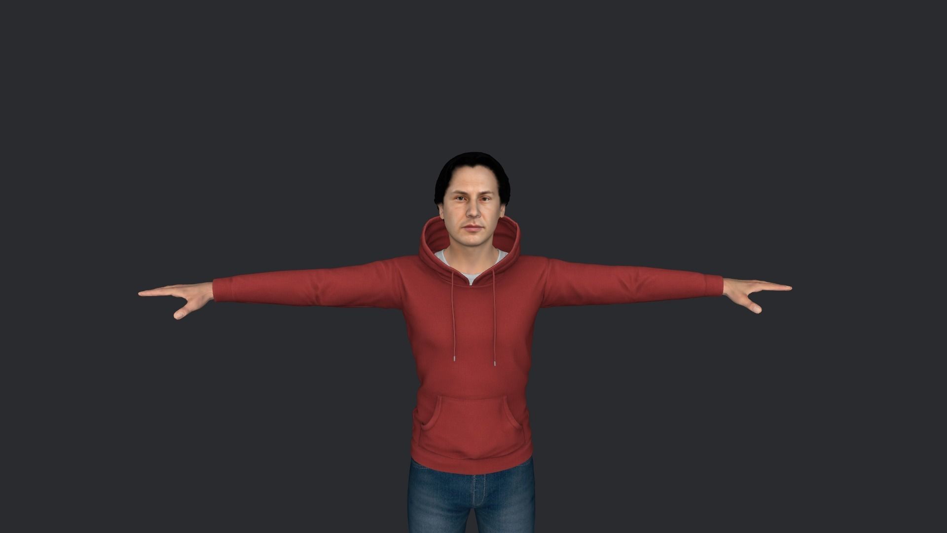 Neo Keanu Reeves from Matrix Hyper Realistic Rigged Character 3D model_11