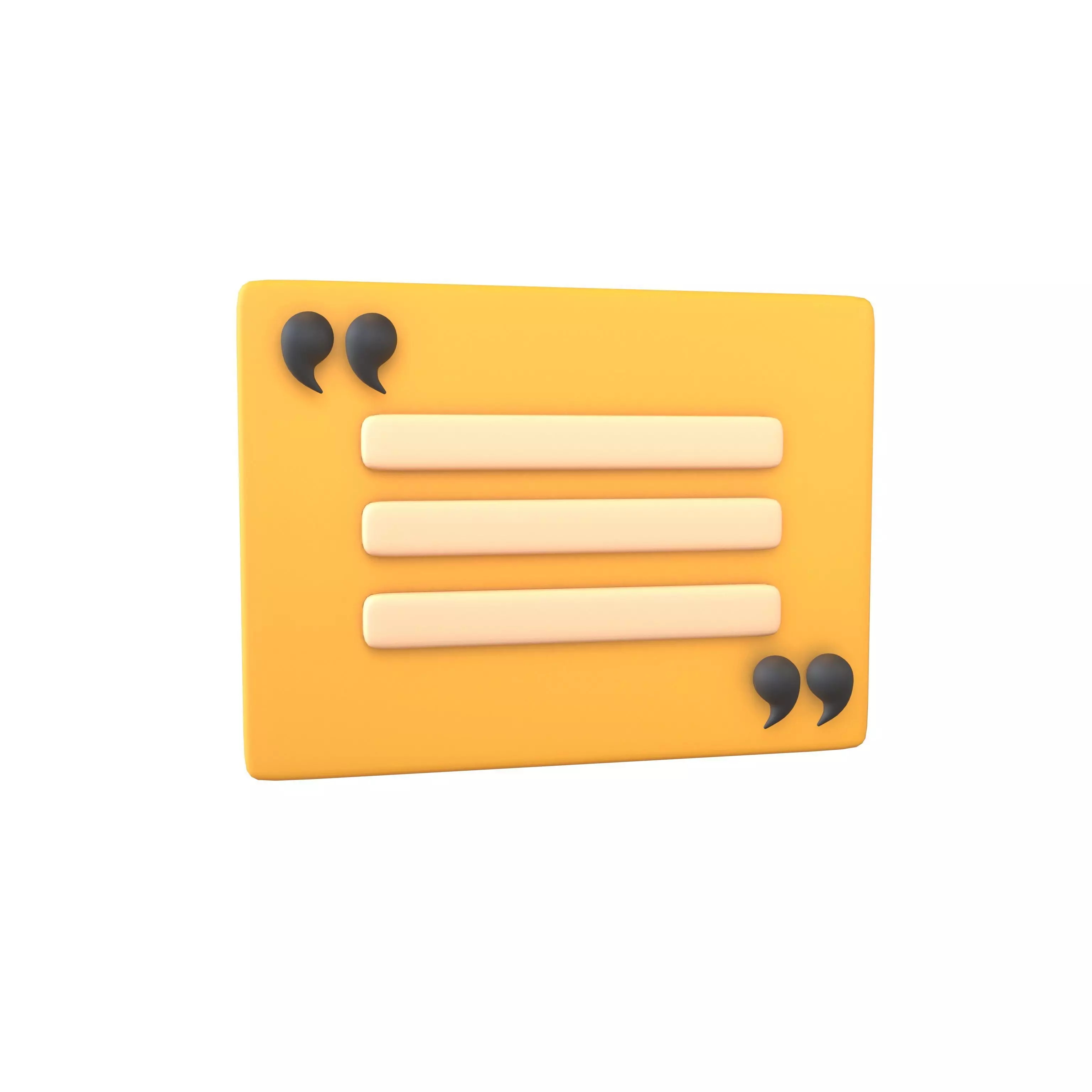 Testimonial Speech Balloon V3 003 Low-poly 3D model