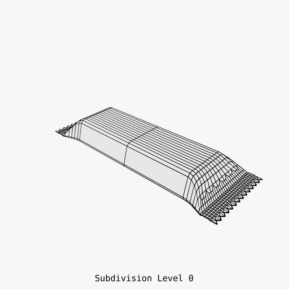Chocolate Bar 3D model_4