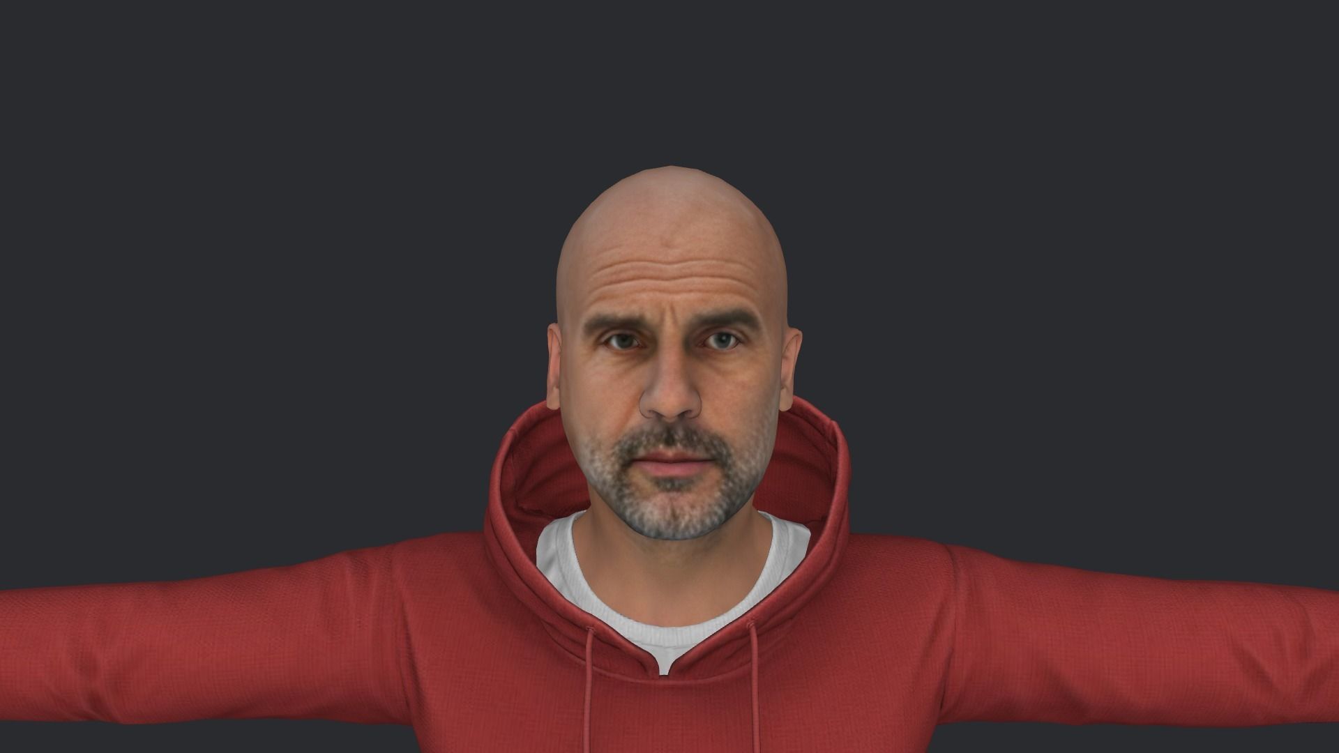 Pep Guardiola Hyper Realistic Full Body Rigged Character 3D model_10