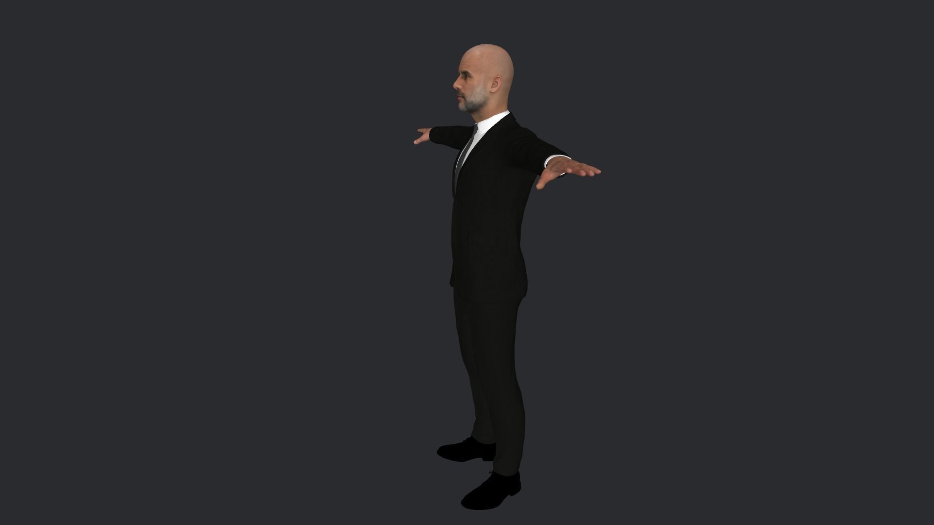 Pep Guardiola Hyper Realistic Full Body Rigged Character 3D model_21