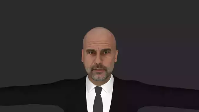 Pep Guardiola Hyper Realistic Full Body Rigged Character
