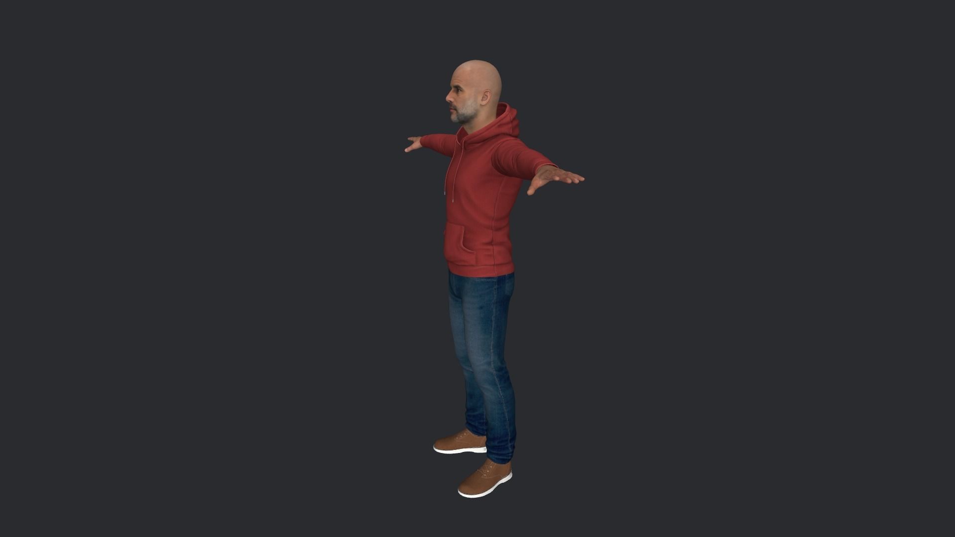 Pep Guardiola Hyper Realistic Full Body Rigged Character 3D model_14