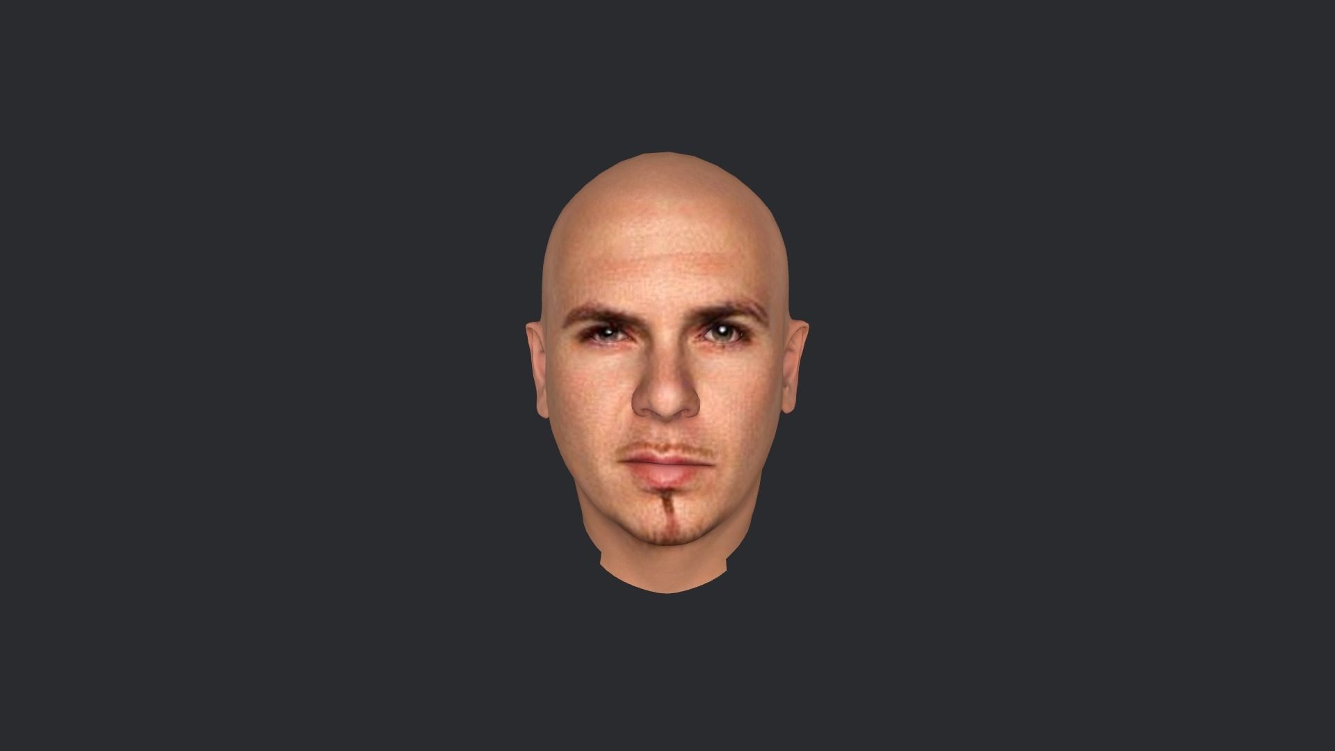 pitbull Singer Hyper Realistic Full Body Rigged Character 3D model_29