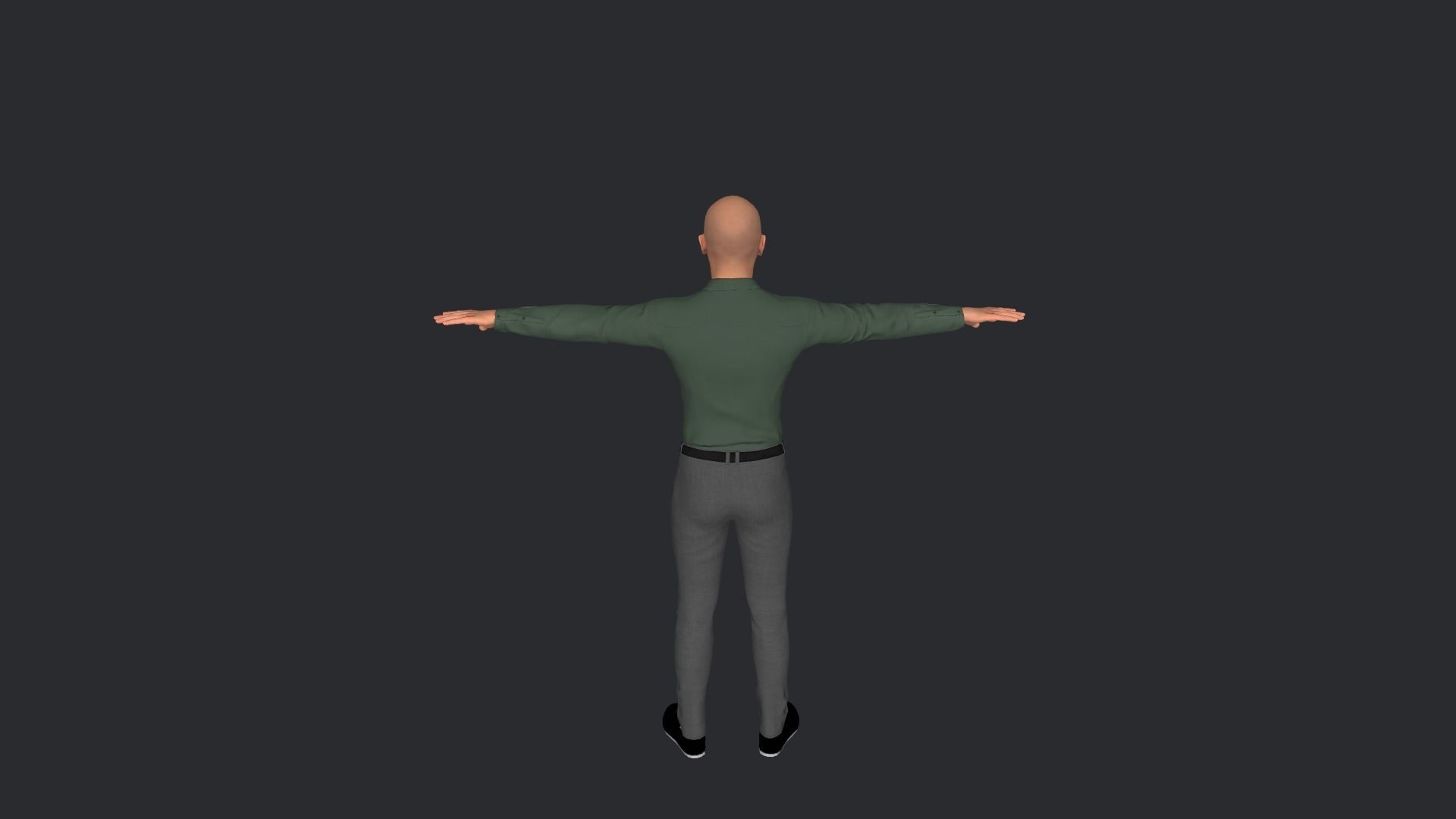 pitbull Singer Hyper Realistic Full Body Rigged Character 3D model_4
