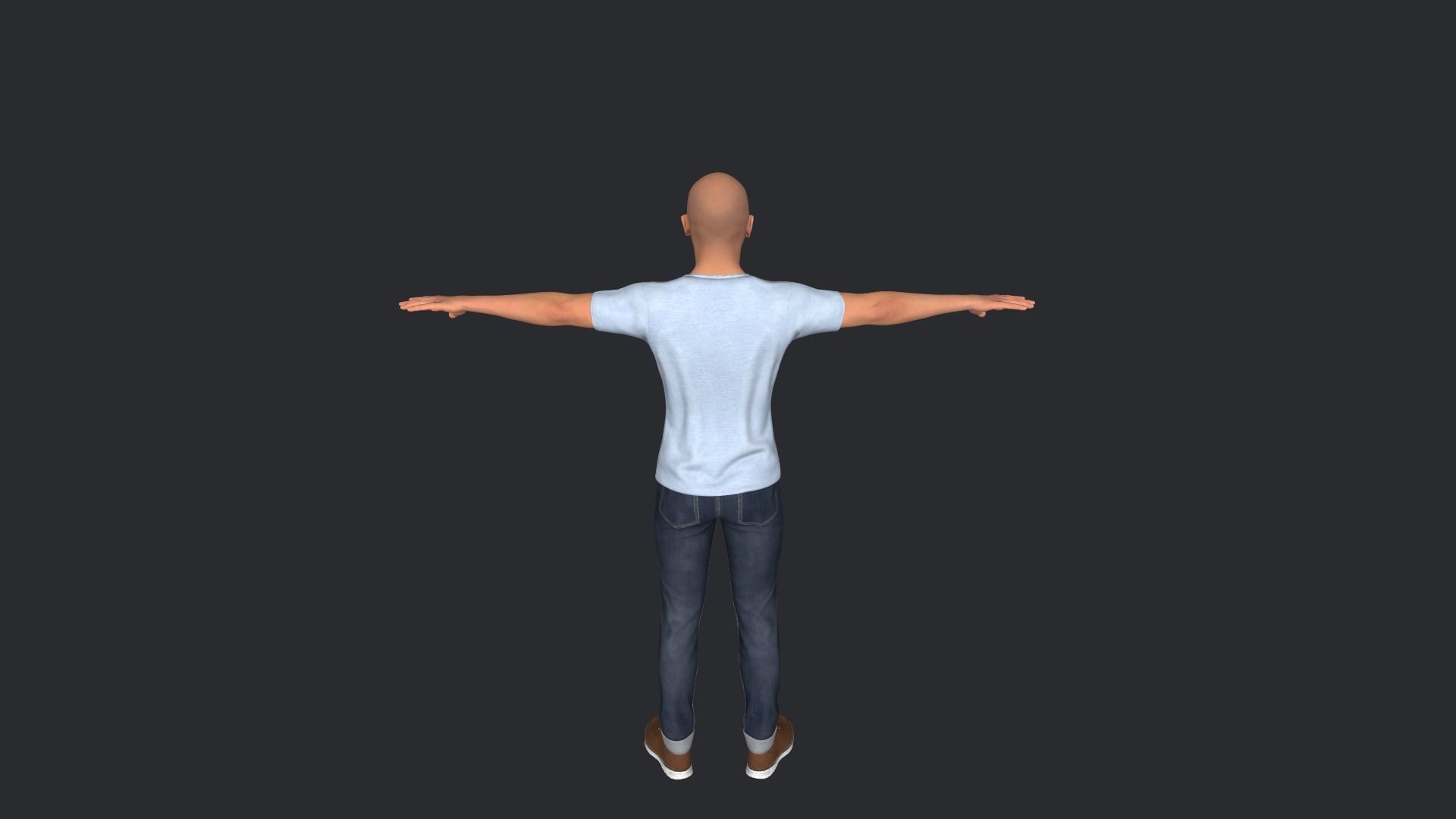 pitbull Singer Hyper Realistic Full Body Rigged Character 3D model_9