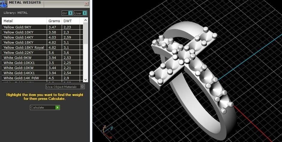 Ring with a cross N01355 3D print model_8