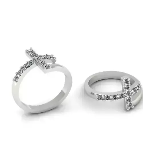 Ring with a cross N01355