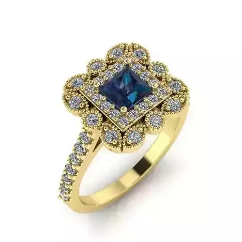 Womens ring with stones N01329