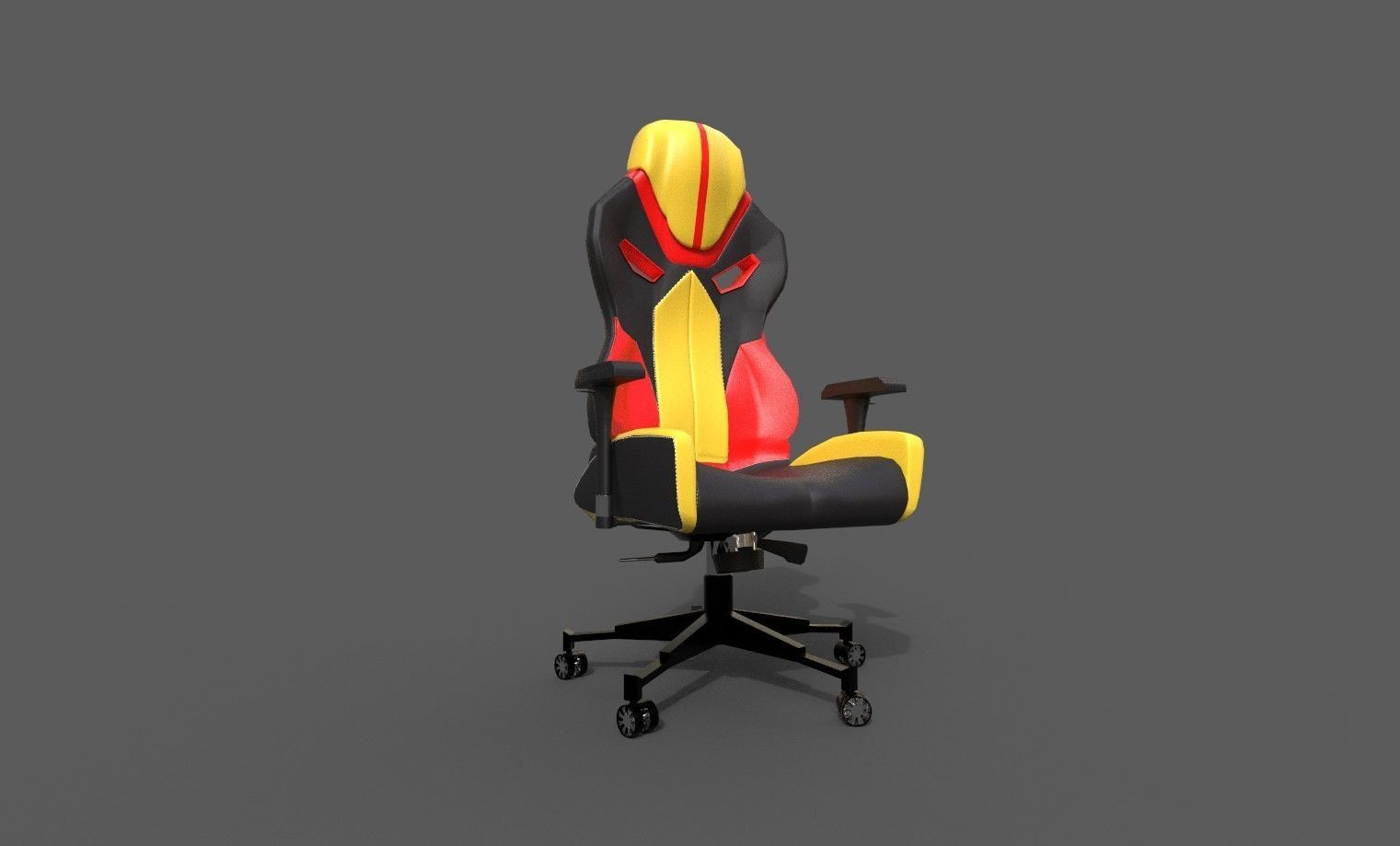 Premium Gaming Chair - Ultimate Comfort and Style 3D model_6