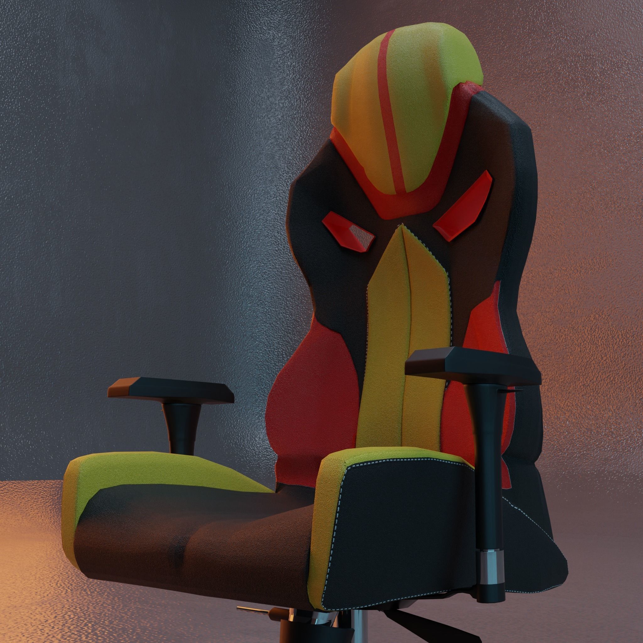 Premium Gaming Chair - Ultimate Comfort and Style 3D model_8