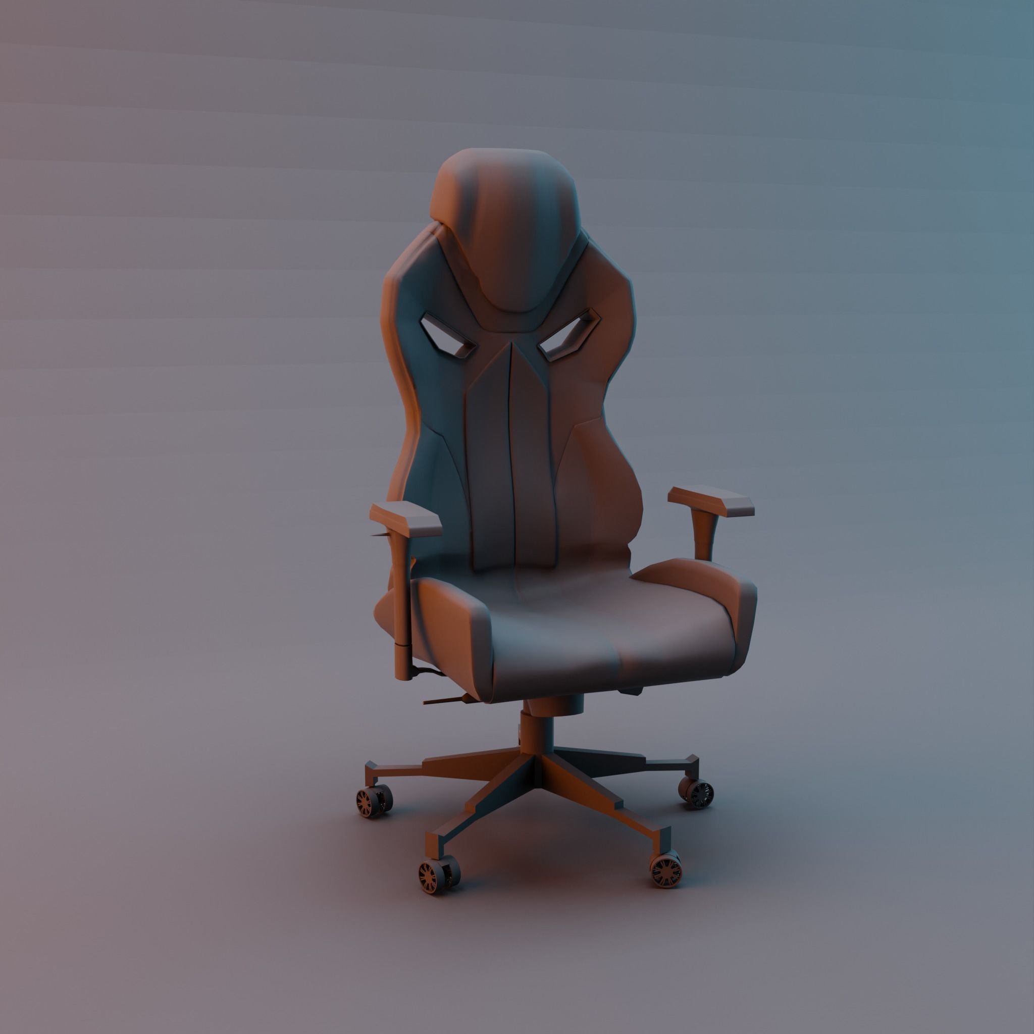 Premium Gaming Chair - Ultimate Comfort and Style 3D model_1