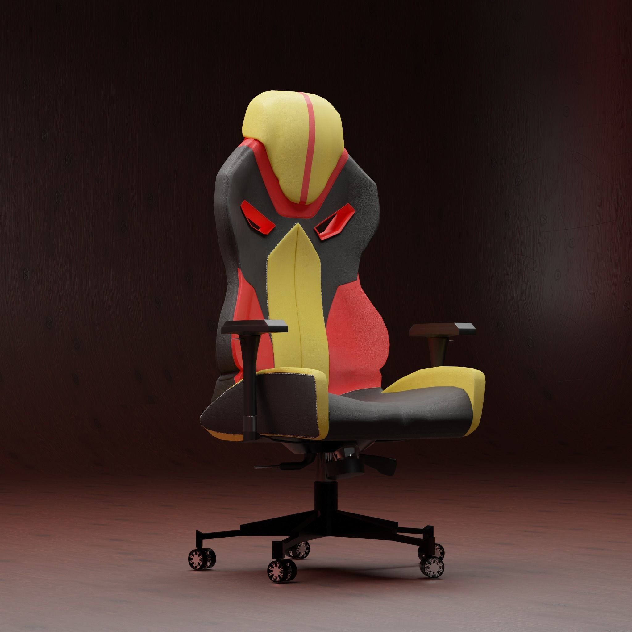Premium Gaming Chair - Ultimate Comfort and Style 3D model_3