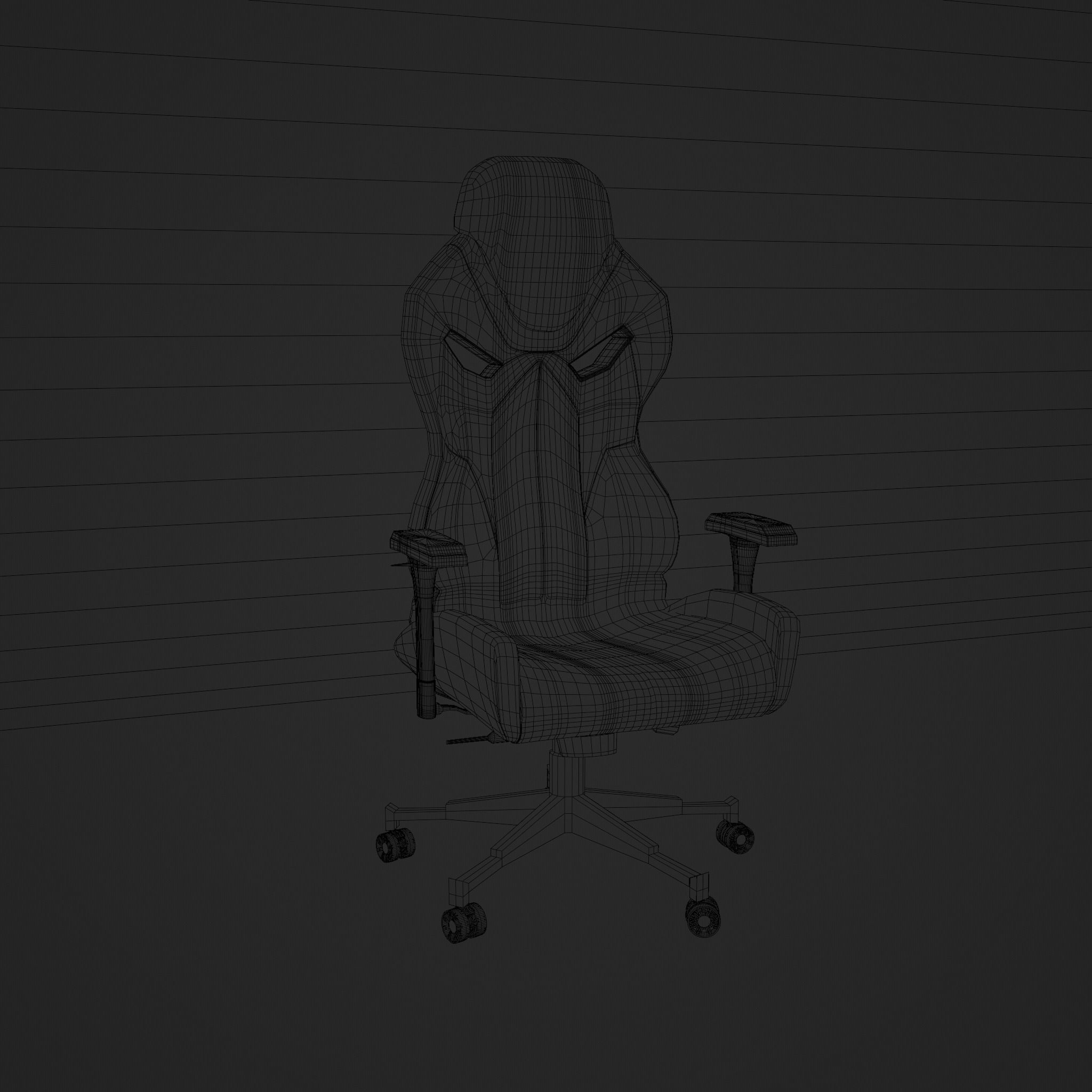 Premium Gaming Chair - Ultimate Comfort and Style 3D model_10