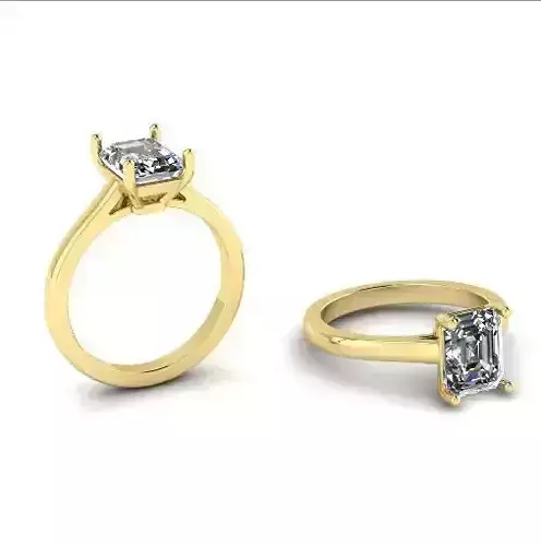 Womens ring with a rectangle stone N01324