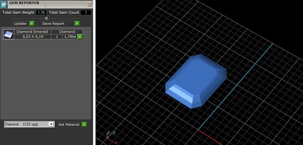 Womens ring with a rectangle stone N01324 3D print model_9