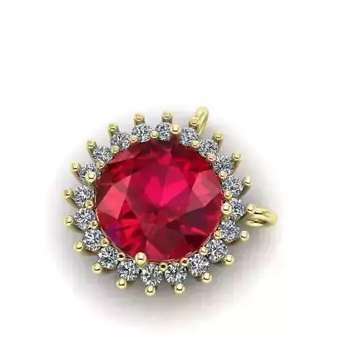 Pendant with stones N01321